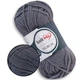 Knit Me Nubuk, Серый №733 - пряжа Книт Ми Нубук микровельвет, 50г / 165м, полиэстер, для сумок, аксессуаров, замшевая фактура - изображение 1