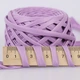 Premium Yarn Leather MAT, Какао №03 - трикотажная ленточная пряжа с напылением, имитация кожи, Премиум Лезер Мат, для сумок, клатчей, 120 г / 60 м - изображение 3
