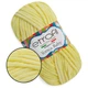 Пряжа плюшевая Этрофил Йонка Беби, Etrofil Yonca Baby, Желтый №70213, 100 г/120 м, полиэстер, для вязания спицами и крючком, для игрушек, пледов - изображение 1