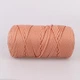 Шнур для макраме Popyarn Macrame XL, Персик №479, 250 г / 125 м, 100% поліпропілен - для в'язання сумок, килимків, кошиків, панно, декору - зображення 3