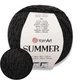 YarnArt Summer, Черный №17, летняя пряжа для вязания спицами и крючком, 100 г / 350 м, хлопок с вискозой - изображение 1
