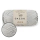 Пряжа Gazzal Giza (Газал Гиза) Серый №2456, 100% мерсеризованный хлопок, 50 г / 125 м, летняя пряжа, хлопок для вязания крючком и спицами - изображение 1