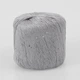 Пряжа с тенселом и пайетками Candy-Yarn Tencel, Светло-серый №102 хлопок с тенселом, пряжа для летних изделий - изображение 3