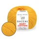 Пряжа Gazzal Cotton Baby, Яскраво-жовта №3417, 50 г/165 м, Газзал Бебі Коттон бавовна з акрилом, демісезон, нитка для в'язання - зображення 1