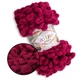 Alize Puffy, Вишневый №107, 100г/9м – Ализе Пуффи, плюшевая пряжа с готовыми петлями для вязания руками пледов, игрушек и аксессуаров - изображение 1