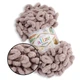 Alize Puffy, Бежево-кремовый №268, 100г/9м – Ализе Пуффи, плюшевая пряжа с готовыми петлями для вязания руками пледов, игрушек и аксессуаров - изображение 1