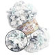 Alize Puffy Fine Color, №5939 (100г/14м) плюшевая фантазийная пряжа с готовыми петлями для вязания руками пледа игрушек и балаклавы, Ализе Пуффи Файн - изображение 1