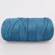 Пряжа YarnArt Macrame XL, Джинс №169, поліестеровий шнур 4 мм, ЯрнАрт Макраме ХЛ нитка для в'язання гачком і спицями, поліестер 100% - зображення 3