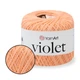 Пряжа YarnArt Violet Персик №6322, ЯрнАрт Віолет турецька нитка для в'язання 100% бавовна для іграшок, пінеток, пледів і одягу спицями та гачком - зображення 1