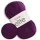 Пряжа Yarnart Elite (Еліт) Баклажан №49 турецька для в'язання 100% акрил для іграшок, пінеток, пледів та одягу, нитки для в'язання спицями та гачком - зображення 1