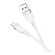 Кабель Hoco X109 Silicone Micro 2.4A Бiлий - изображение 1