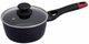 Ковш PYREX Optima 16 см 1,2 л с крышкой алюминий, черный - изображение 1