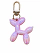 Брелок для ключей, сумки и рюкзака "Balloon Dog", перламутровый розовый - изображение 1
