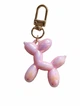 Брелок для ключей, сумки и рюкзака "Balloon Dog", перламутровый розовый - изображение 2
