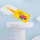Силіконова багажна бірка на валізу "Fly", жовта - зображення 4
