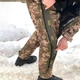 Зимові штани Viking SoftShell утеплені флісом з молнией по длине S піксель - зображення 5