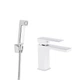 Змішувач для раковини Qtap Gemini (з гігієнічним душем) QTGEM272CRW45691 Chrome/White - изображение 1