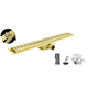 Трап для душевой кабины 700 мм Koer FD35-70x700-Brushed Gold с сухим затвором AC0718 - изображение 1