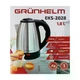 Електрочайник GRUNHELM EKS-2028 (метал) 1,8 л. 1500 Вт ,дисковий - изображение 2