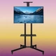 Крепление для телевизора V-STAR TV CART 1500/8005 32"-70" нагрузкой до 27 кг, 5 положений, высоты, стальное, черное - изображение 2