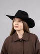 Шляпа ковбойка замшевая D.Hats цвет черный - изображение 2