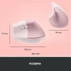Миша комп'ютерна Logitech Lift Vertical Ergonomic Mouse Rose (910-006478, 910-006487) - зображення 9