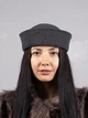 Панама матроса с шерсти D.Hats тёмно серого цвета с разрезом - изображение 1