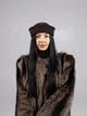 Панама матроса с шерсти D.Hats коричневого цвета с разрезом - изображение 4