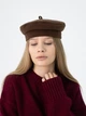 Берет женский из кашемира D.Hats коричневого цвета - изображение 7