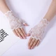Мереживні мітенки рукавички ажурні гіпюрові весільні honey fashion accessories one size (S/M/L) білий (7-76) - зображення 3