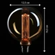 Винтажная ретро лампа Crown LED EL026, 3.5W, лампа Эдисона, светодиодная, энергосберегающая, E27, 1800K - изображение 3