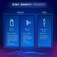 Беспроводная игровая гарнитура с микрофоном Gtheos Captain 300 розовая - изображение 3