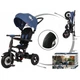 Детский велосипед QPlay Rito Rubber Blue складаний триколісний (S380-10BlueRubber) - изображение 4