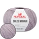 Mondial Dolce Mohair, Серая жемчужина №130 - итальянская пряжа с мохером, 50 г / 150 м, 60% кид мохер, 40% акрил, для свитеров, кардиганов - изображение 1