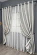 Комплект штор на люверсах VR-Textil Блекаут двосторонній Scandi № 1898ш Попелястий 150х250 см 2 шт (37-0298) - зображення 3