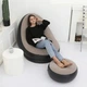 Надувное велюровое кресло с пуфом AIR SOFA для отдыха - изображение 7
