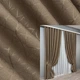 Комплект готовых штор VR-Textil Лен Саванна № 688ш Коричневый 150х270 см 2 шт (30-467) - изображение 1