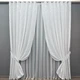 Комплект готовых штор VR-Textil Жаккард Вензель № 418ш Белый 100х270 см 2 шт (31-558) - изображение 2