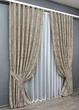 Комплект готовых штор VR-Textil Жаккард Sultan XO №1144ш Кофейно-серый 150х270 см 2 шт (30-957) - изображение 3