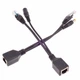 Сплітер PoE для CCTV камер, 2шт, Ethernet 5.5x2.1мм - зображення 4
