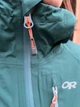 Жіноча мембранна куртка Outdoor Research Foray 1 Gore-tex трекінгова для походів Розмір L Зелений з сірим - изображение 5