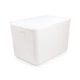 Ящик для зберігання з кришкою MBM HOME FH-14/FH-16 WHITE пластиковий білий - зображення 1