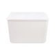 Ящик для зберігання з кришкою MBM HOME FH-14/FH-16 WHITE пластиковий білий - зображення 6