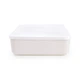 Ящик для хранения с крышкой MBM HOME FH-12/FH-16 WHITE пластиковый белый - изображение 4