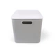 Ящик для хранения с крышкой MBM HOME FH-14/FH-16 GRAY пластиковый серый - изображение 2