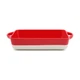 Форма для запекания прямоугольная MBM HOME KP-44 XL WHITE/RED, бело-красная - изображение 2