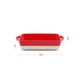 Форма для запікання прямокутна MBM HOME KP-44 M WHITE/RED, біло-червона - зображення 10