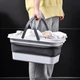 Ведро складное MBM HOME BIN-19 16L WHITE/GRAY бело-серое - изображение 4