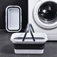 Ведро складное MBM HOME BIN-19 16L WHITE/GRAY бело-серое - изображение 6