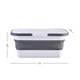 Ведро складное MBM HOME BIN-19 16L WHITE/GRAY бело-серое - изображение 15